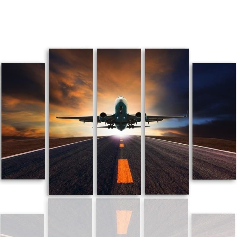 Kanva no 5 daļām - Type B, Plane  Home Trends DECO