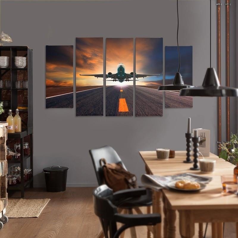 Kanva no 5 daļām - Type B, Plane  Home Trends DECO