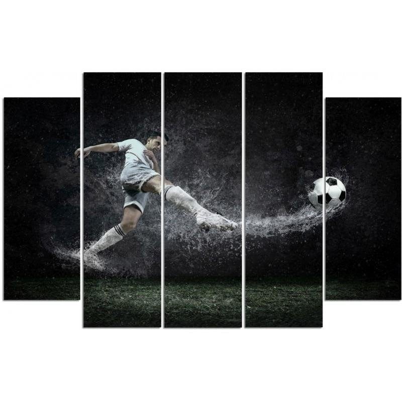 Kanva no 5 daļām - Type B, Player On The Wet Turf  Home Trends DECO