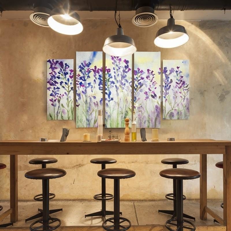 Kanva no 5 daļām - Type B, Purple Bells  Home Trends DECO