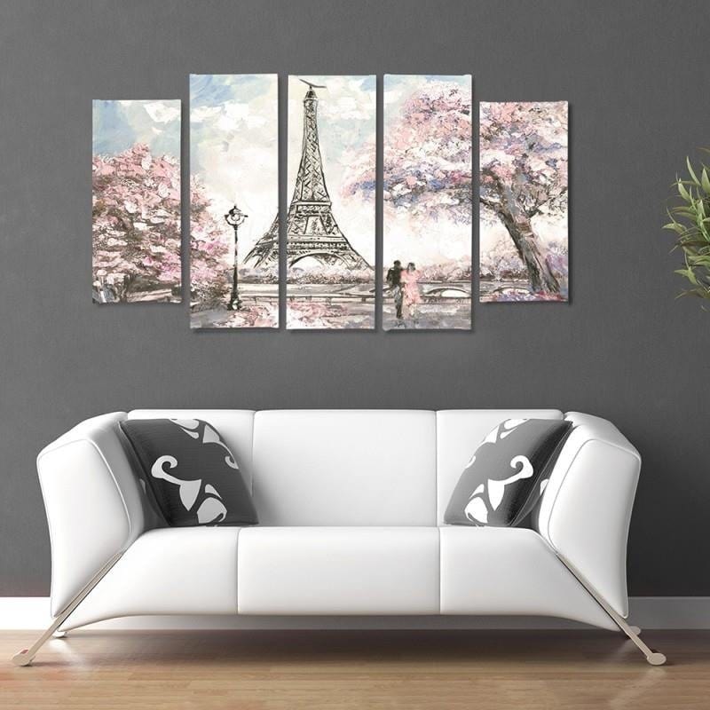 Kanva no 5 daļām - Type B, Spring In Paris  Home Trends DECO