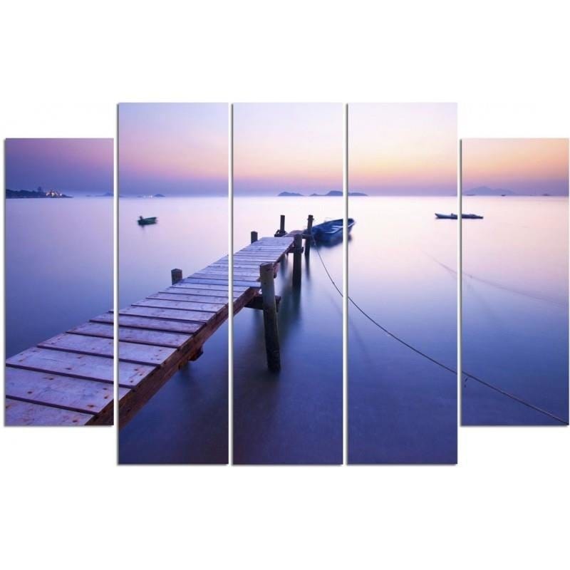 Kanva no 5 daļām - Type B, Sunrise Along The Coast  Home Trends DECO