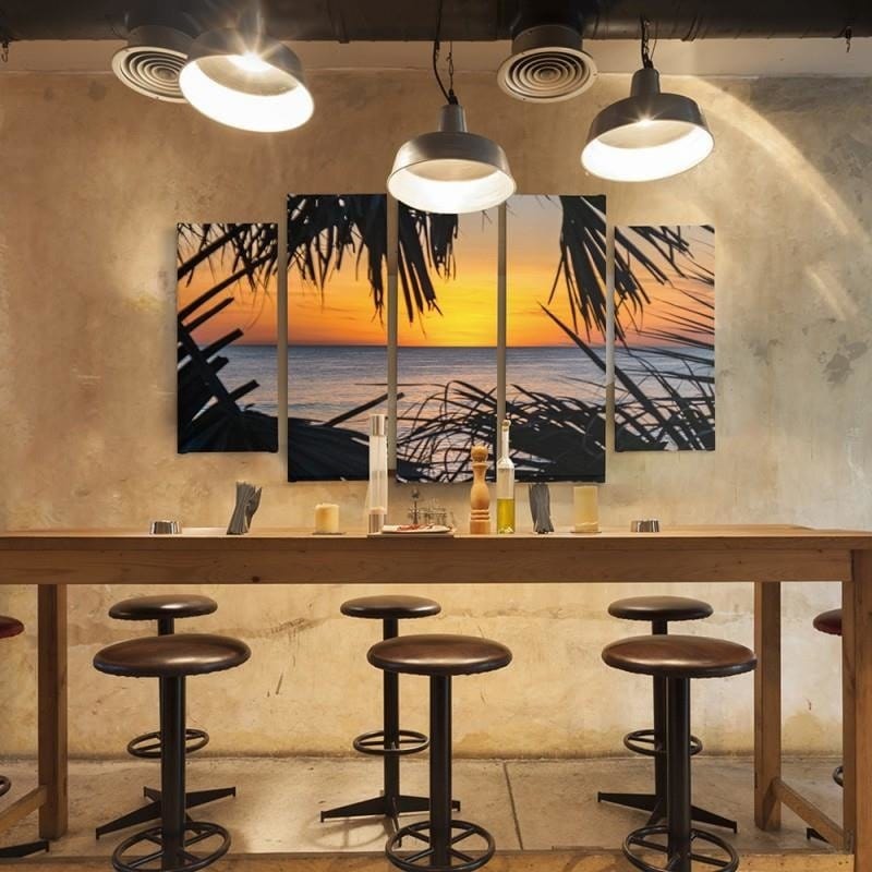 Kanva no 5 daļām - Type B, Sunset Over The Sea  Home Trends DECO