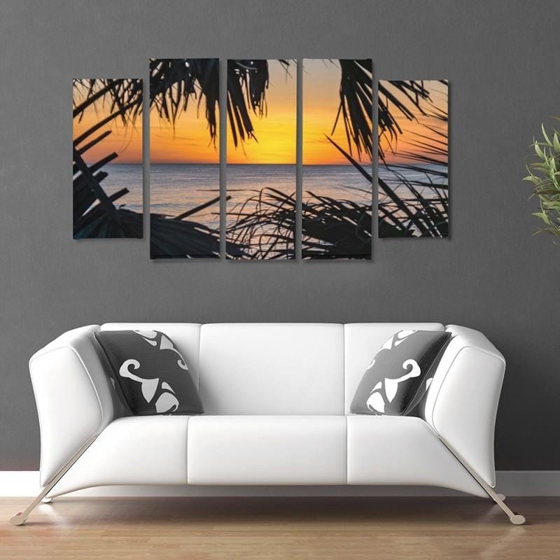 Kanva no 5 daļām - Type B, Sunset Over The Sea  Home Trends DECO