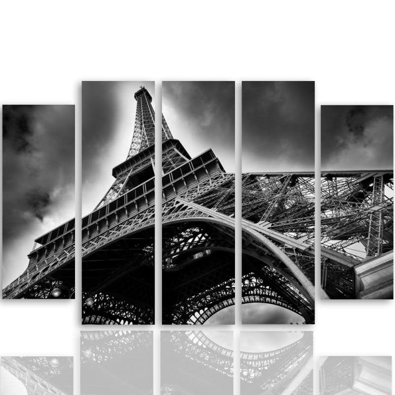 Kanva no 5 daļām - Type B, The Eiffel Tower In The Clouds  Home Trends DECO