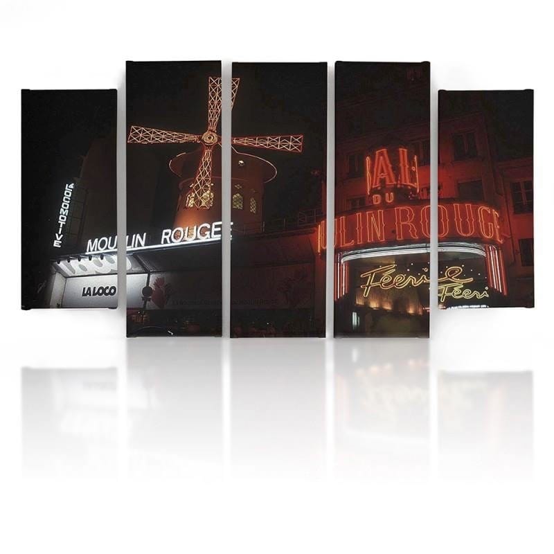 Kanva no 5 daļām - Type B, The Moulin Rouge  Home Trends DECO