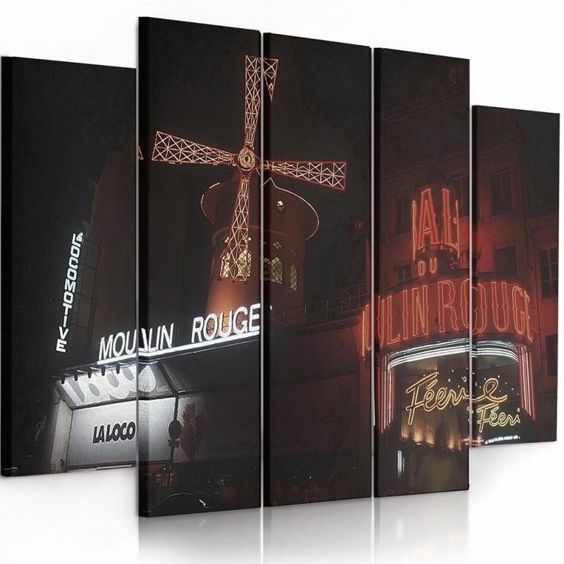 Kanva no 5 daļām - Type B, The Moulin Rouge  Home Trends DECO