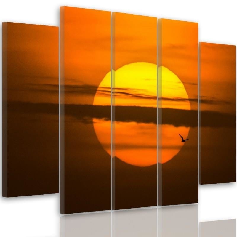 Kanva no 5 daļām - Type B, The Setting Sun  Home Trends DECO