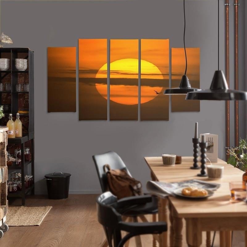 Kanva no 5 daļām - Type B, The Setting Sun  Home Trends DECO