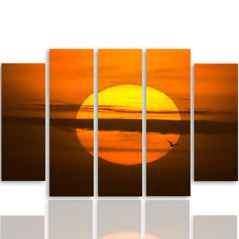 Kanva no 5 daļām - Type B, The Setting Sun  Home Trends DECO