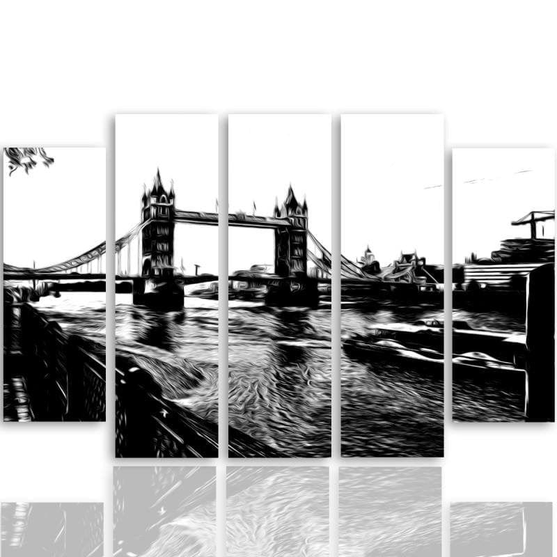 Kanva no 5 daļām - Type B, Tower Bridge  Home Trends DECO