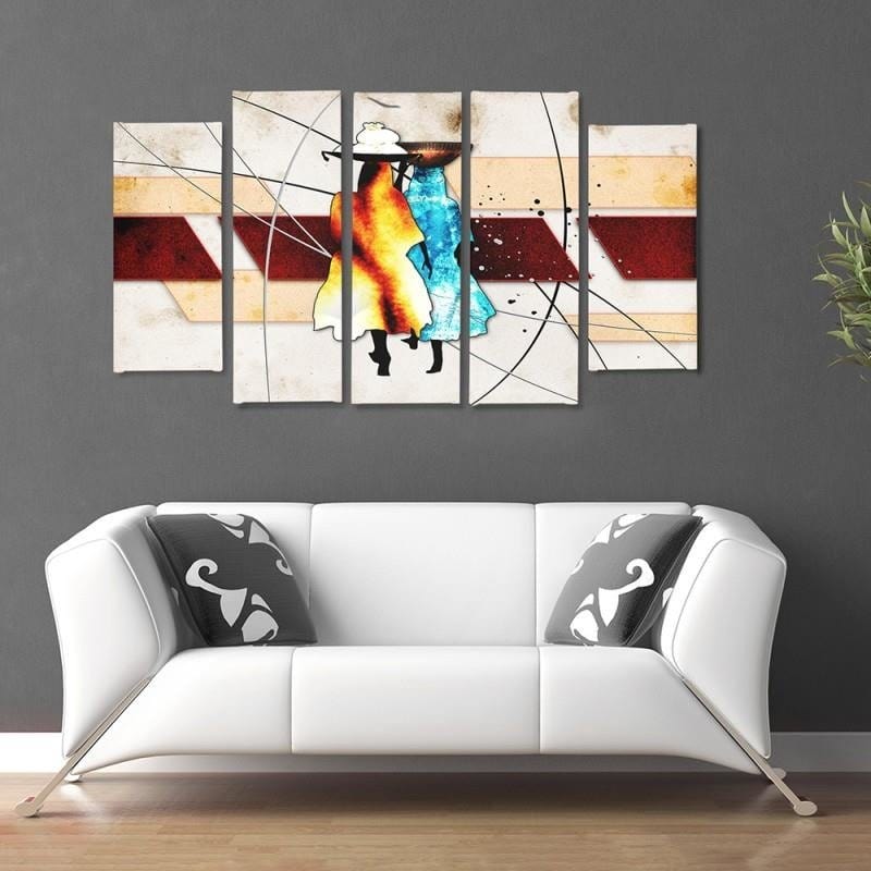 Kanva no 5 daļām - Type B, Two Figures  Home Trends DECO