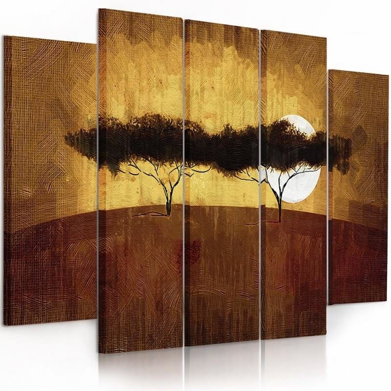 Kanva no 5 daļām - Type B, Two Trees  Home Trends DECO