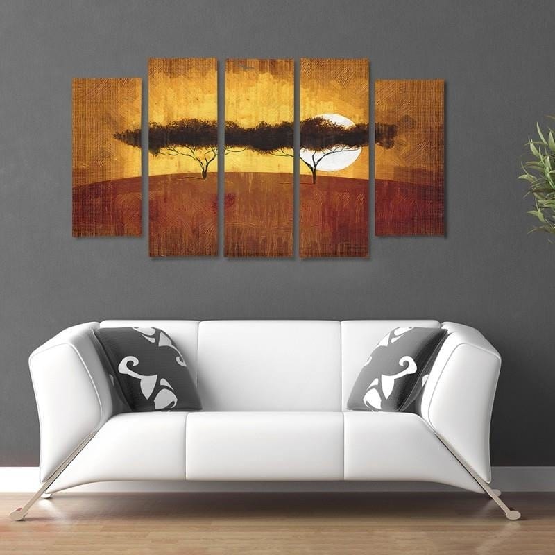 Kanva no 5 daļām - Type B, Two Trees  Home Trends DECO