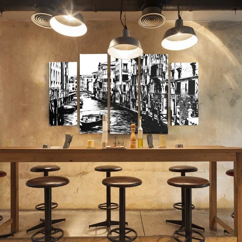 Kanva no 5 daļām - Type B, Venice Canal  Home Trends DECO