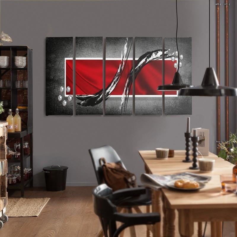 Kanva no 5 daļām - Type C, 2 Abstraction  Home Trends DECO