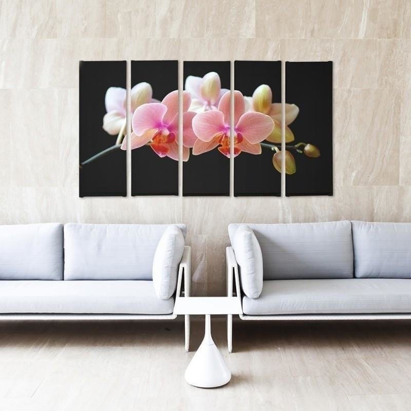 Kanva no 5 daļām - Type C, A Pink Orchid  Home Trends DECO