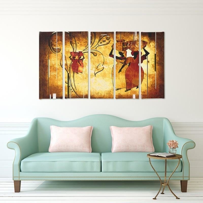 Kanva no 5 daļām - Type C, African  Home Trends DECO