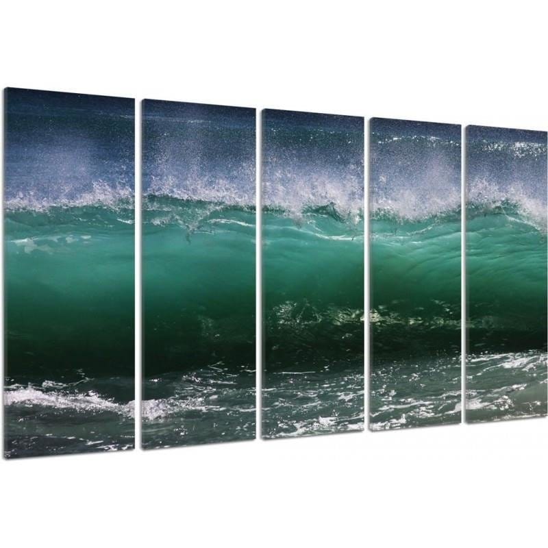 Kanva no 5 daļām - Type C, Agitated Wave 2  Home Trends DECO