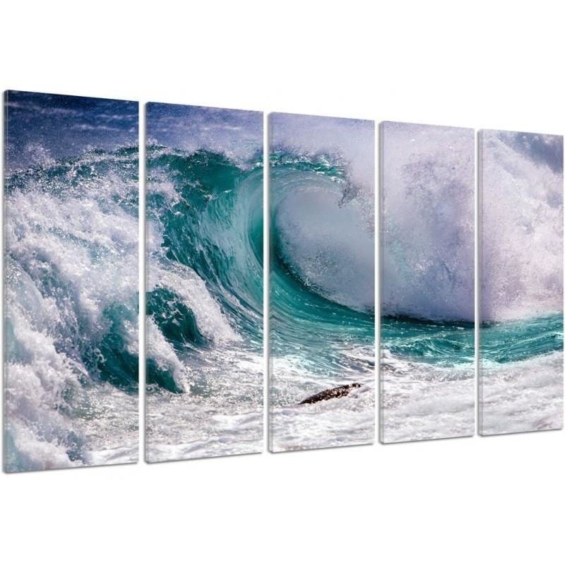 Kanva no 5 daļām - Type C, Agitated Wave  Home Trends DECO