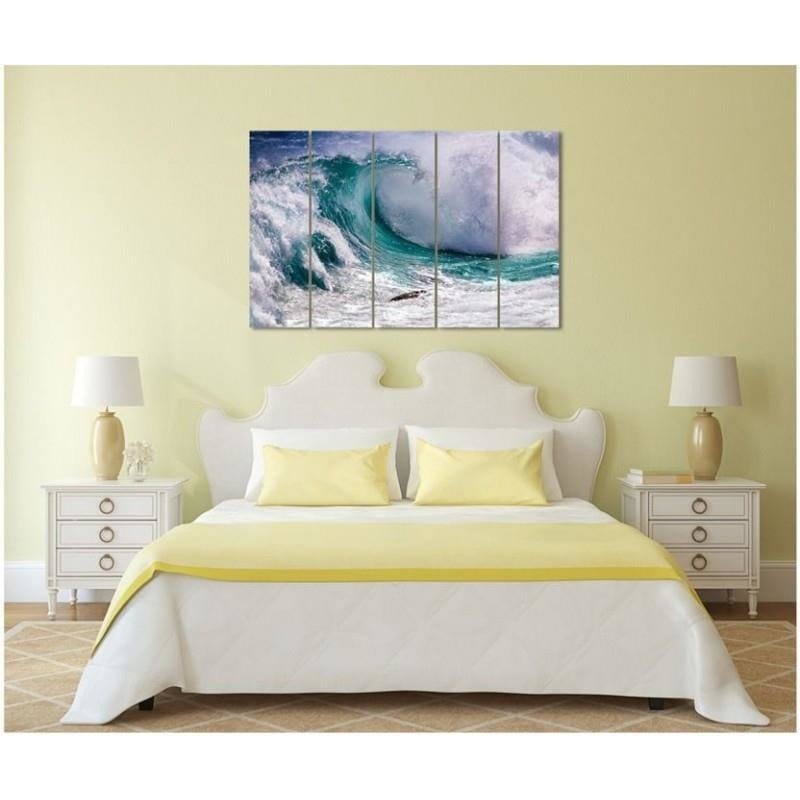 Kanva no 5 daļām - Type C, Agitated Wave  Home Trends DECO