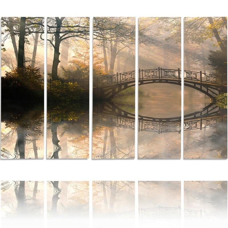 Kanva no 5 daļām - Type C, Bridge In The Park  Home Trends DECO