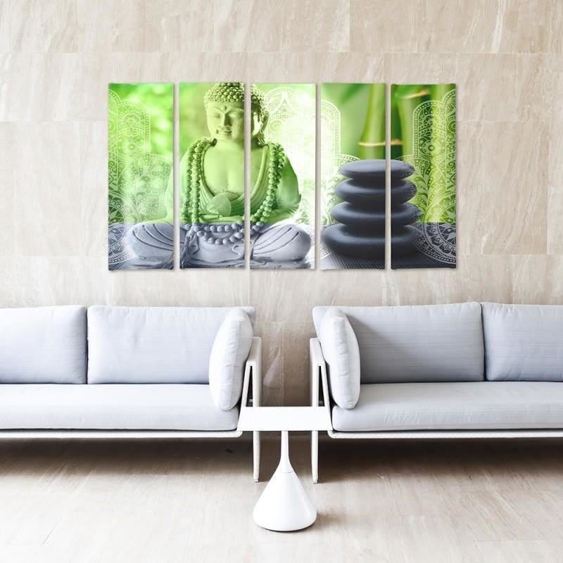 Kanva no 5 daļām - Type C, Buddha And Stones  Home Trends DECO