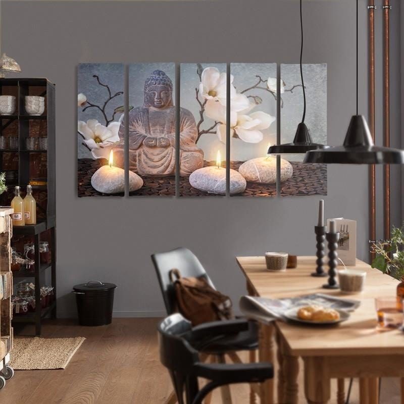 Kanva no 5 daļām - Type C, Buddha  Home Trends DECO