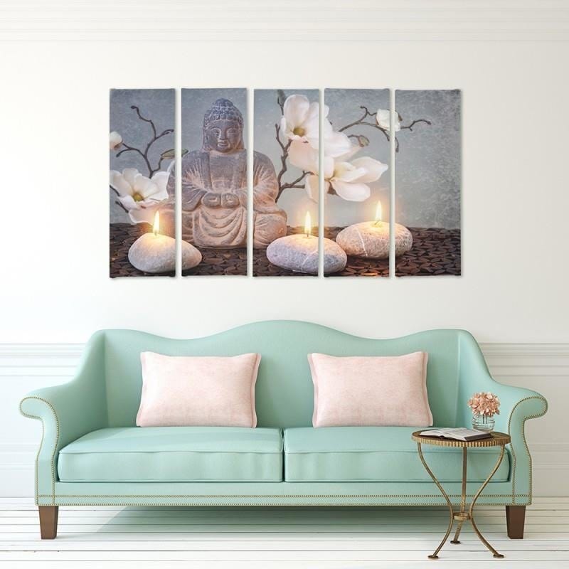 Kanva no 5 daļām - Type C, Buddha  Home Trends DECO