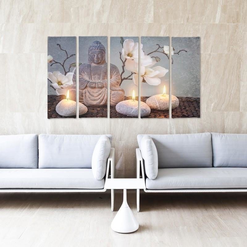 Kanva no 5 daļām - Type C, Buddha  Home Trends DECO