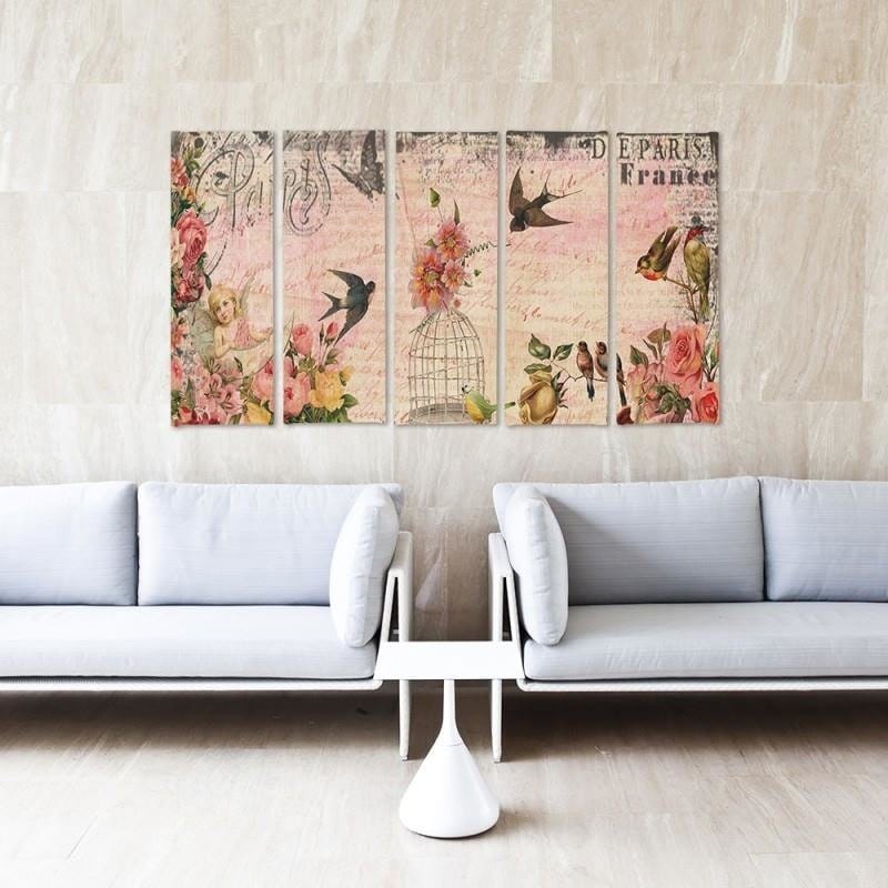Kanva no 5 daļām - Type C, Card Paris  Home Trends DECO