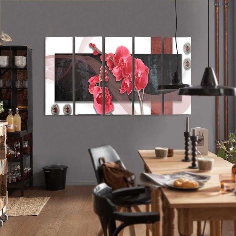 Kanva no 5 daļām - Type C, Composition Orchid  Home Trends DECO