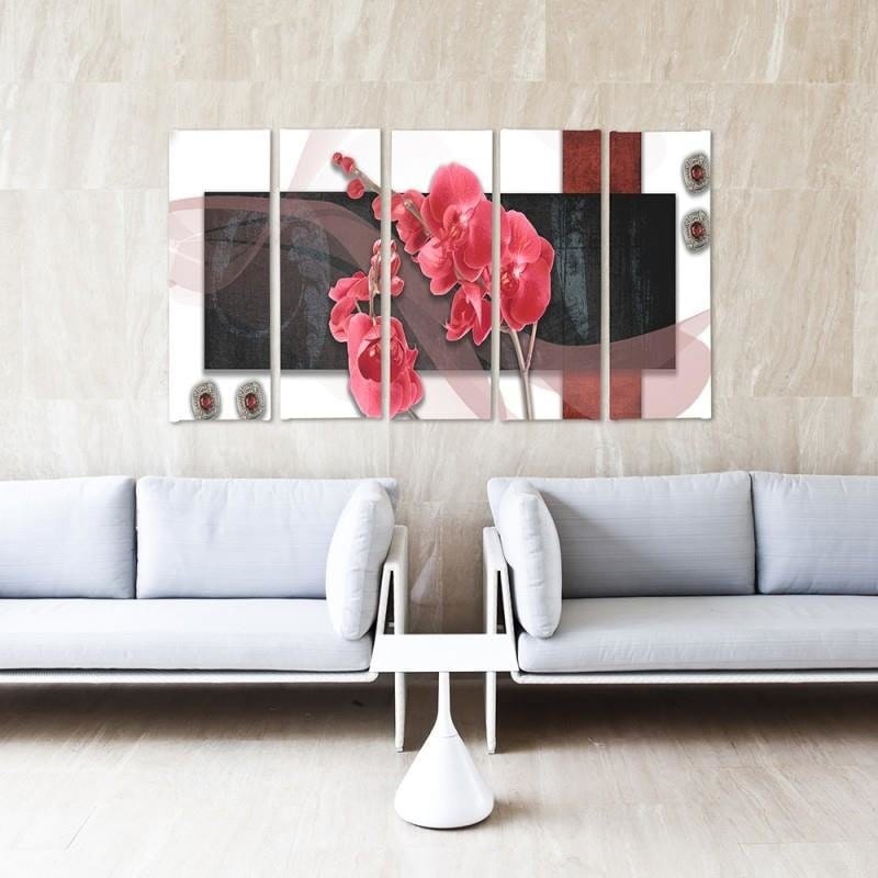 Kanva no 5 daļām - Type C, Composition Orchid  Home Trends DECO