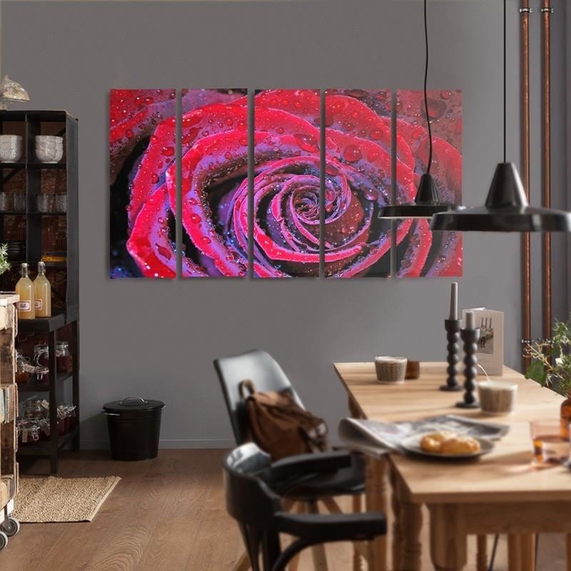 Kanva no 5 daļām - Type C, Dewy Rose  Home Trends DECO
