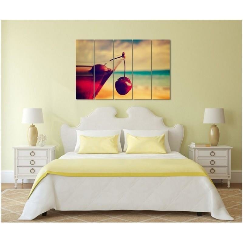 Kanva no 5 daļām - Type C, Drink Cherry  Home Trends DECO