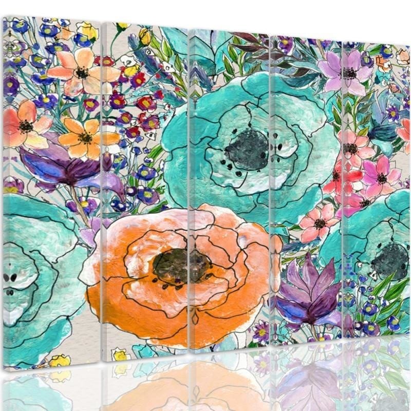 Kanva no 5 daļām - Type C, Floral Composition 2  Home Trends DECO