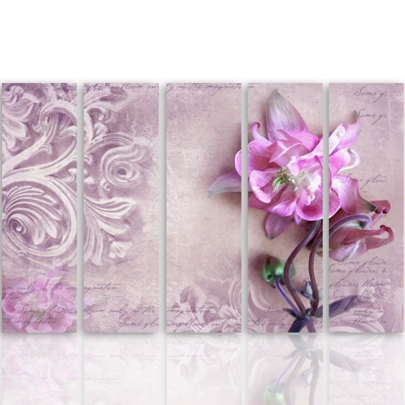 Kanva no 5 daļām - Type C, Flower Motif - Analogy  Home Trends DECO
