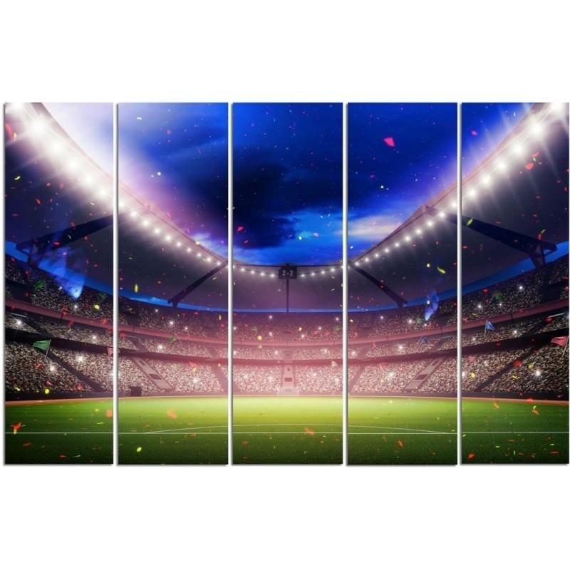 Kanva no 5 daļām - Type C, Football Stadium  Home Trends DECO