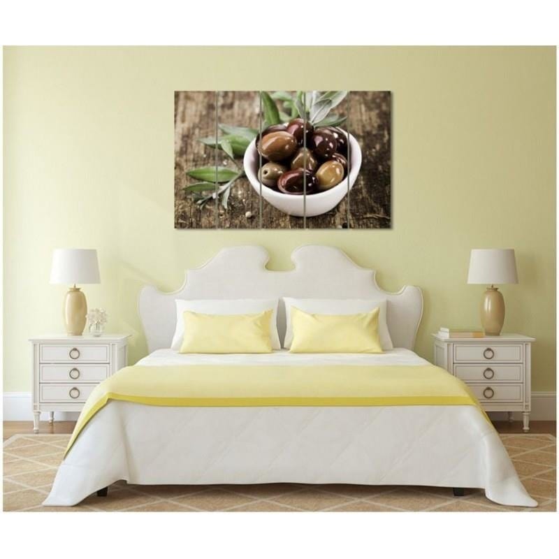 Kanva no 5 daļām - Type C, Fresh Olives  Home Trends DECO