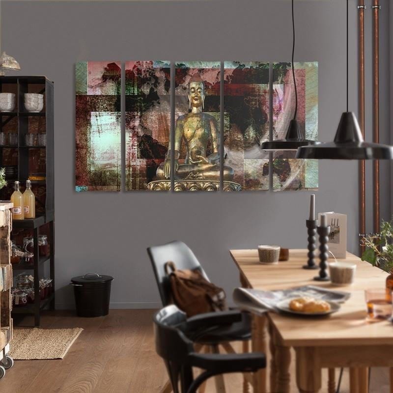 Kanva no 5 daļām - Type C, Golden Buddha 3  Home Trends DECO
