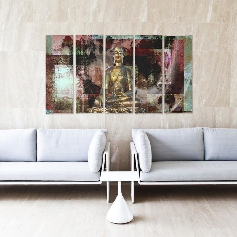 Kanva no 5 daļām - Type C, Golden Buddha 3  Home Trends DECO