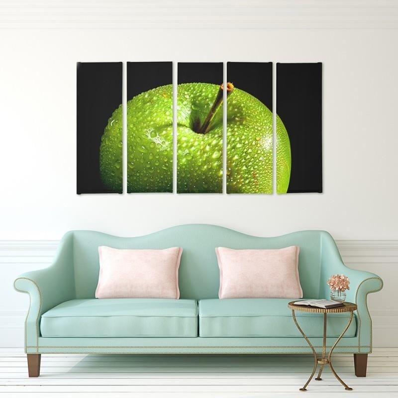 Kanva no 5 daļām - Type C, Green Apple  Home Trends DECO