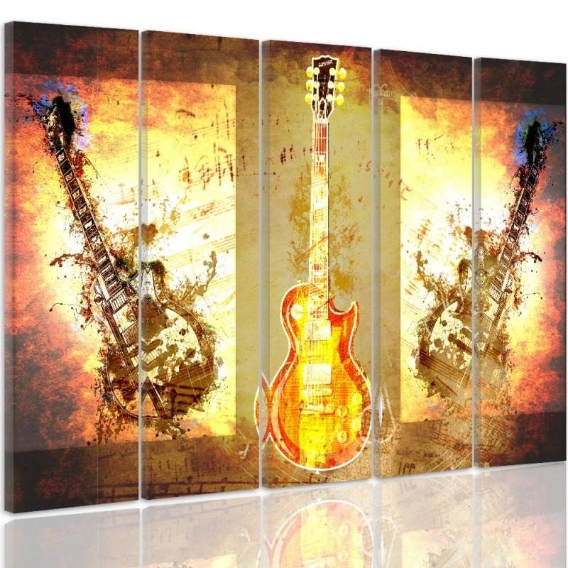 Kanva no 5 daļām - Type C, Guitar  Home Trends DECO