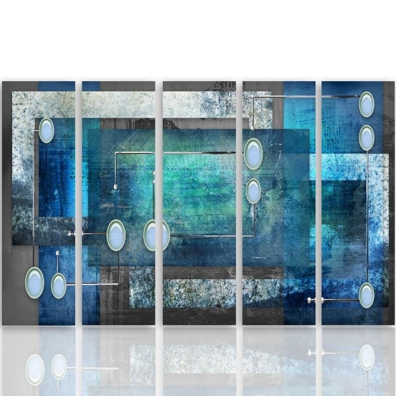 Kanva no 5 daļām - Type C, Interior Abstract  Home Trends DECO