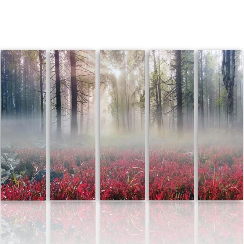 Kanva no 5 daļām - Type C, Mist Over The Clearing  Home Trends DECO