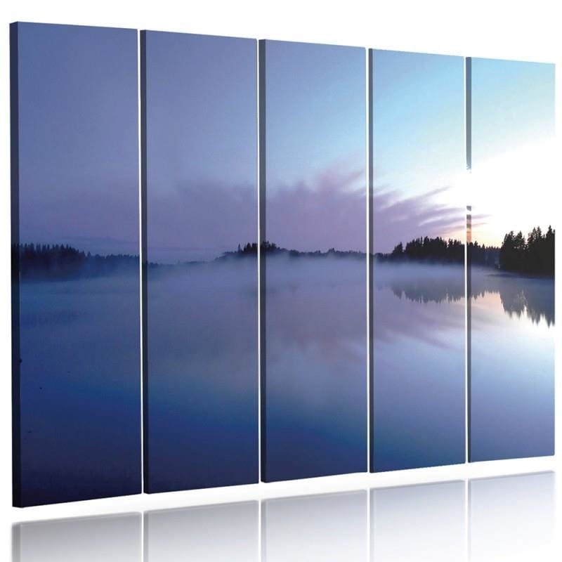 Kanva no 5 daļām - Type C, Mist Over The Lake  Home Trends DECO