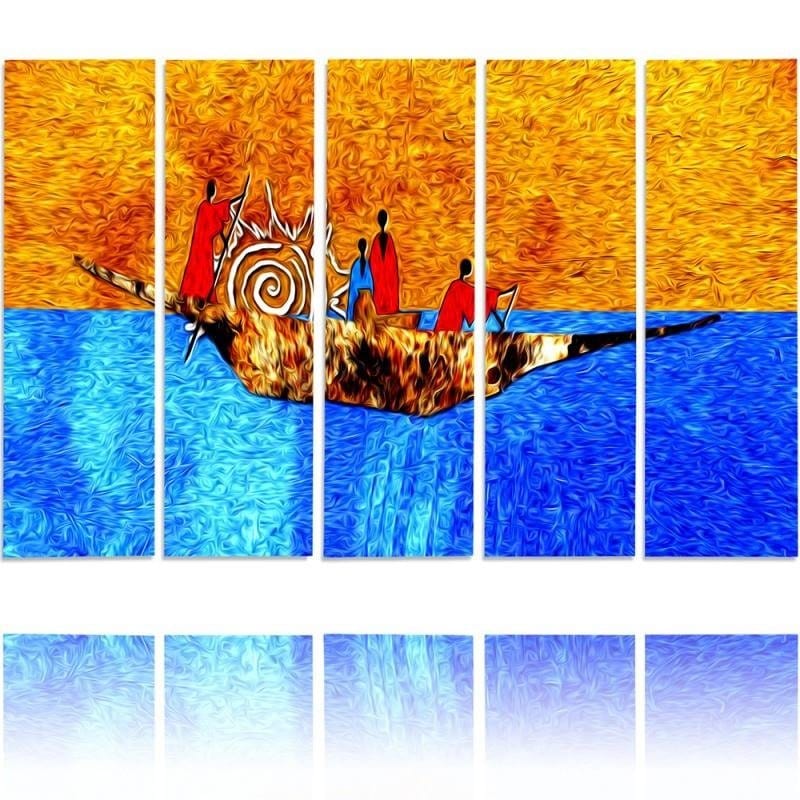 Kanva no 5 daļām - Type C, On The Boat  Home Trends DECO