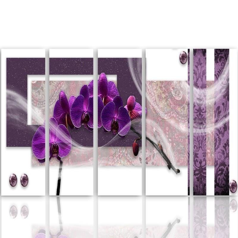 Kanva no 5 daļām - Type C, Orchid Purple  Home Trends DECO