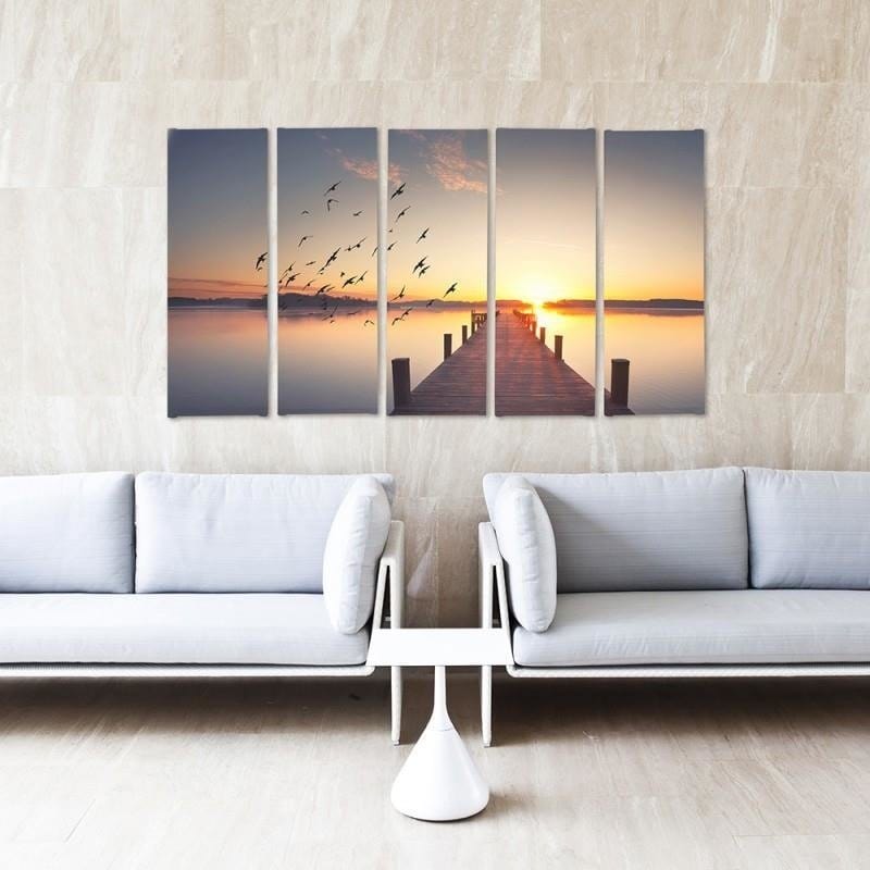 Kanva no 5 daļām - Type C, Pier Water  Home Trends DECO
