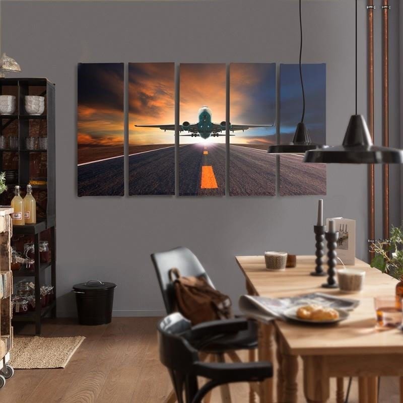 Kanva no 5 daļām - Type C, Plane  Home Trends DECO
